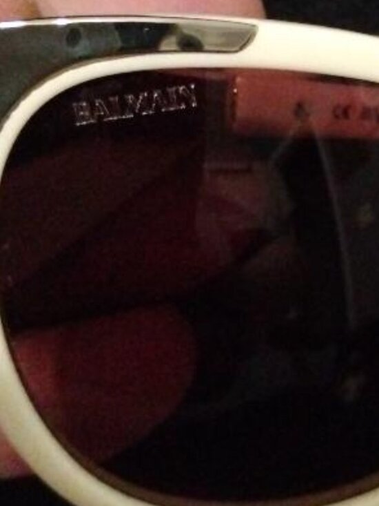 Balmain Paris Women\'s Cream Cat Eye Sunglasses with Case Like New
